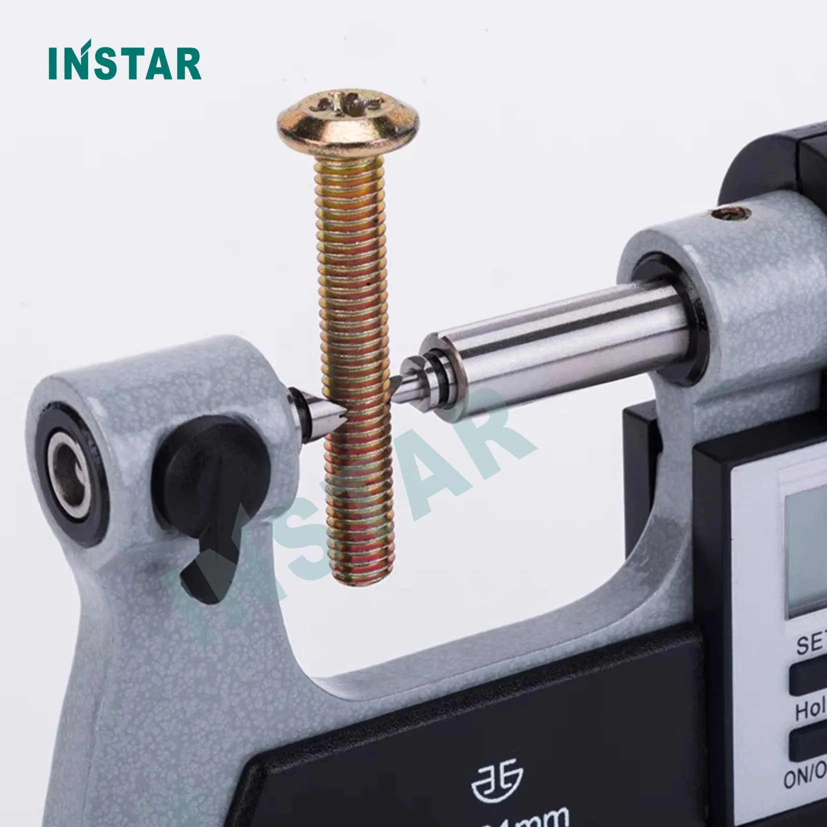 Imagem -02 - Qualidade Industrial do Micrômetro 025 mm 2550 mm da Linha de Parafuso de Digitas com Batentes Calibre Exterior Eletrônico 0.001 mm de 50-de 75 Mm-de 100 mm