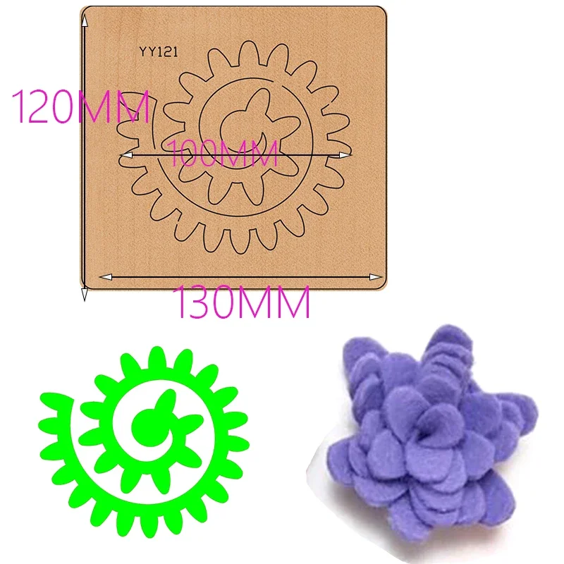 Wood die-cut clipboard process knife mold, compatible with most manual die-cutting flower knife moldsYY121-YY125