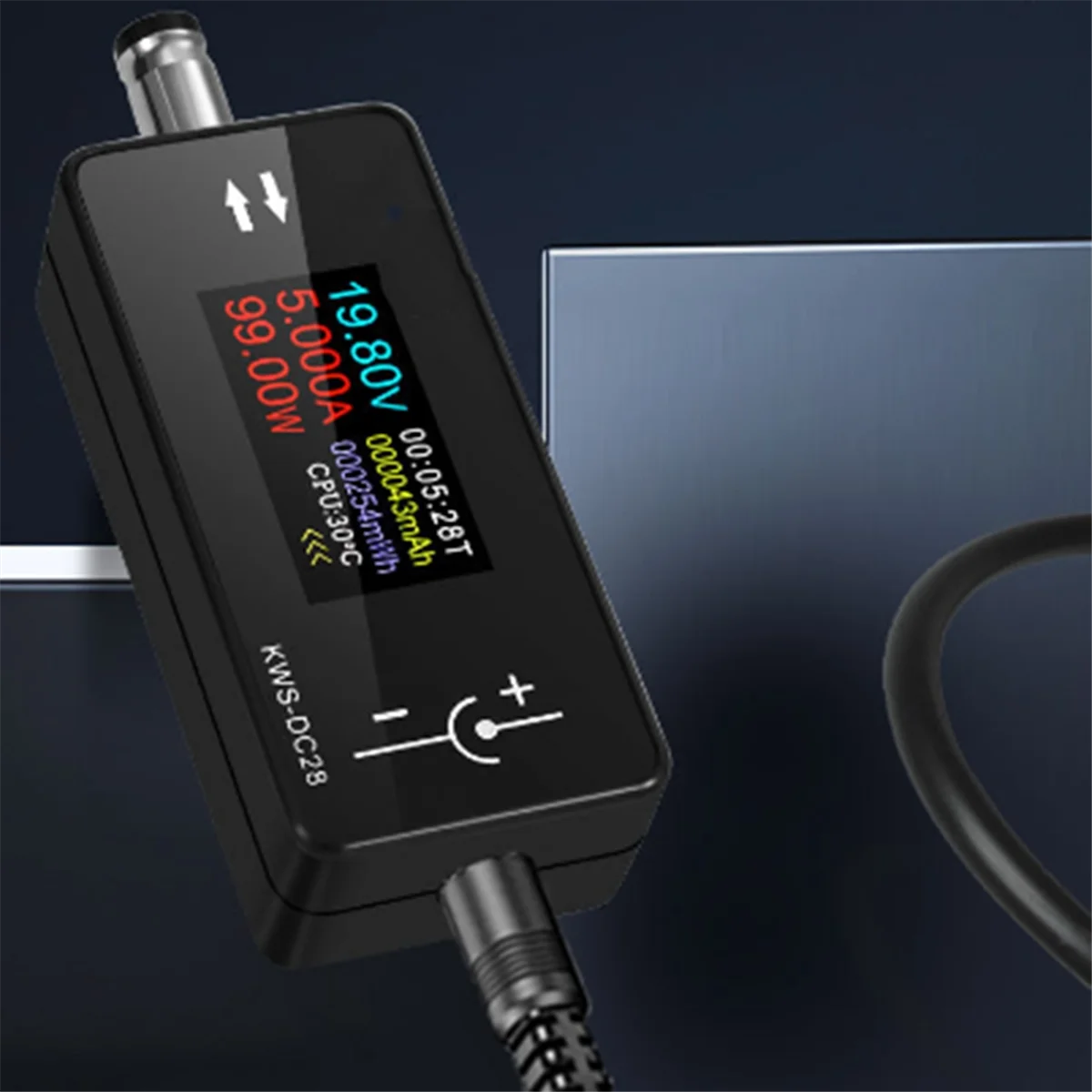 2025 + KWS-DC28 0,96 pulgadas TFT HD pantalla Digital voltaje CC amperímetro medidor de potencia probador de carga de teléfono móvil Detector electricista