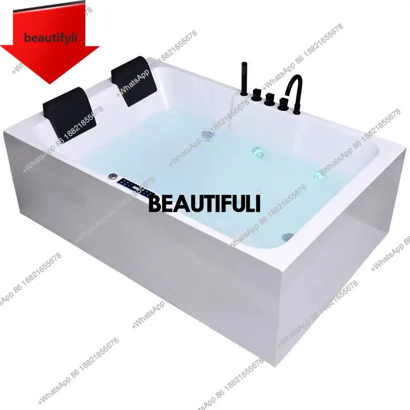 X188 Double Large Bath Hotel Homestay Couple Deep Surf Massage Heated Bath