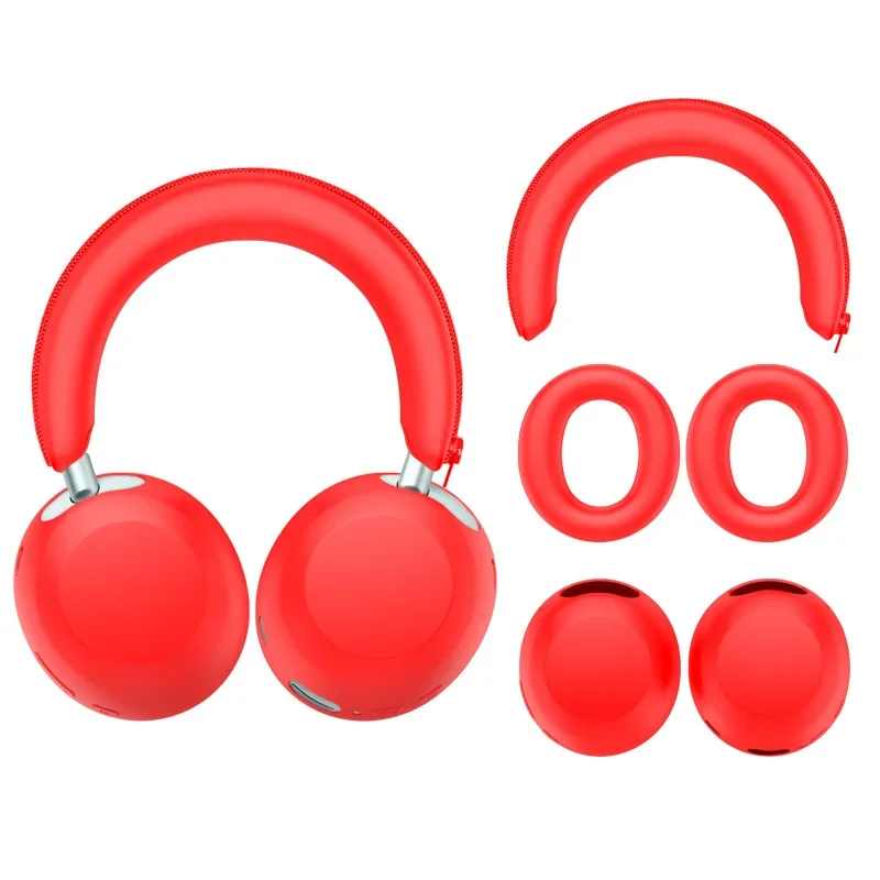 Fashion Soft Silicone Protective Case for Anker Soundcore Space 2 Headphones Full Cover Ear Pads and Headband Case