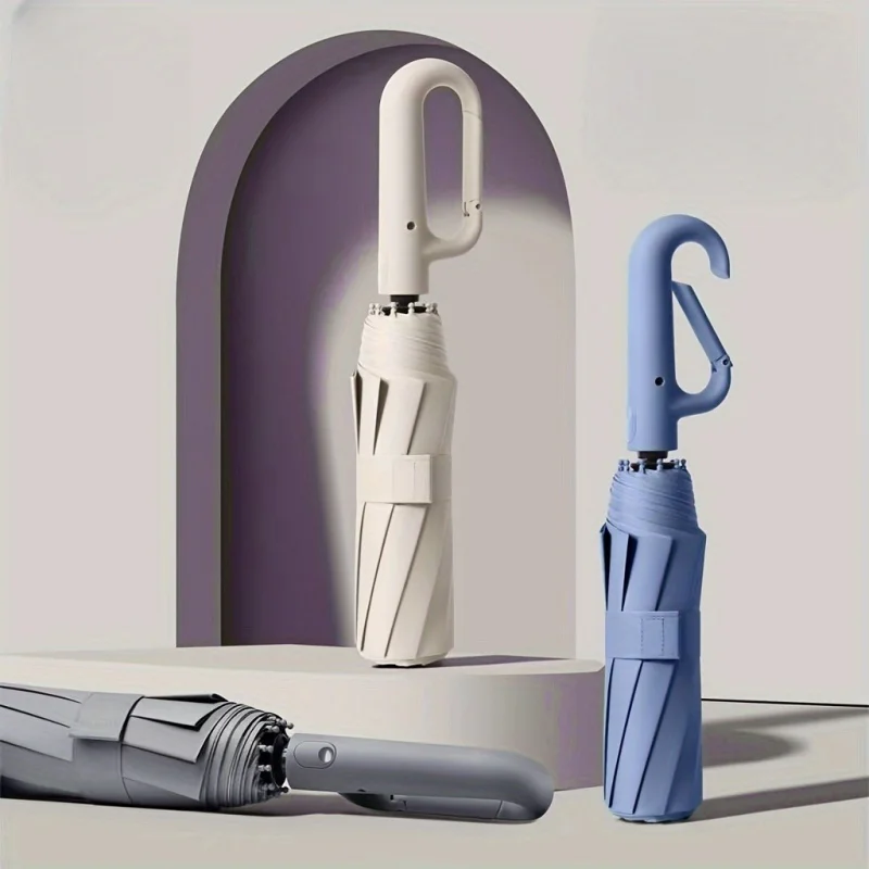 

Extra Large Umbrella Reinforced Wind-resistant Rain-resistant Dual-purpose UV-resistant Fully Automatic Ring-buckle Umbrella