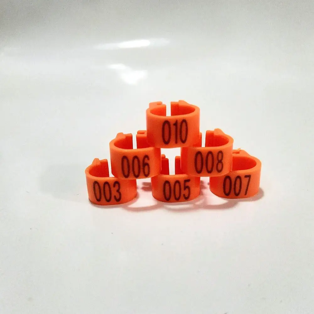 Numbered Plastic Pigeon Leg Rings Identification Bands Racing Birds Poultry Management Tracking Marker Gear