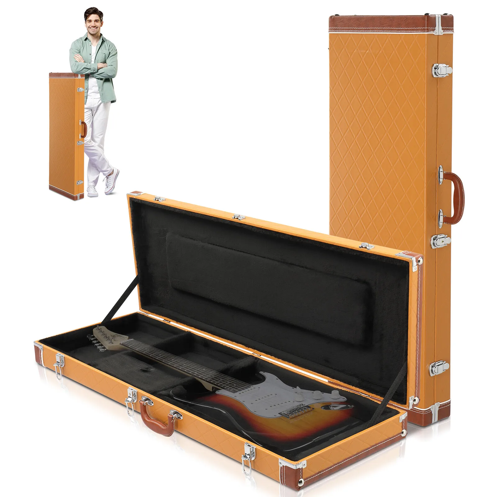 

Жесткий деревянный кейс для электрогитары GST GTL 170 SG с замком