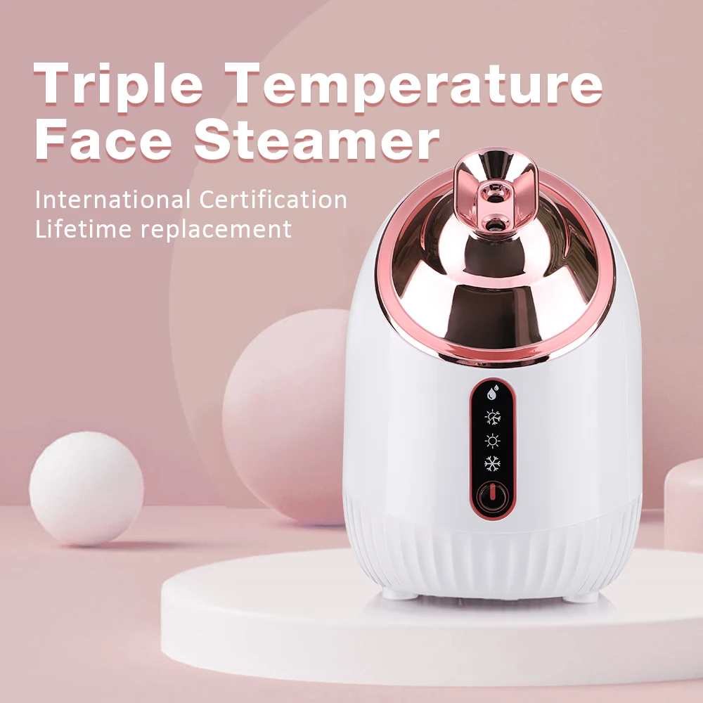 

Portable Face Steamer USB Rechargeable Nano Mister Hot Cold Skin Care Atomizing Humidifier Facial Moisturizing Skin Care Tools