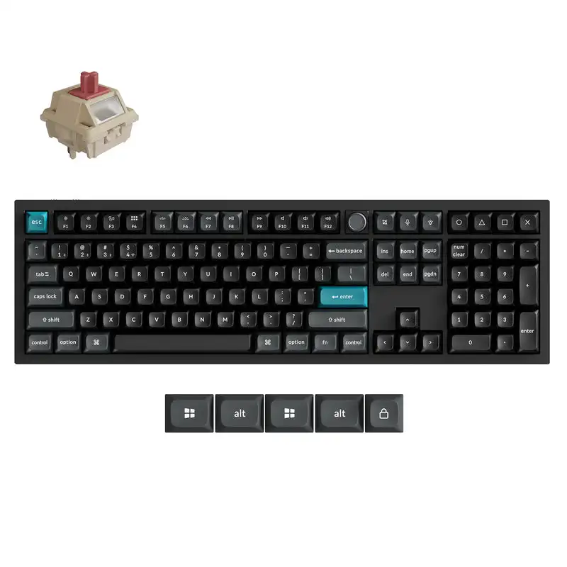 Keychron Q6 Ultra 8K Wireless Custom Mechanical Keyboard RGB Backlit Full-Size Knob