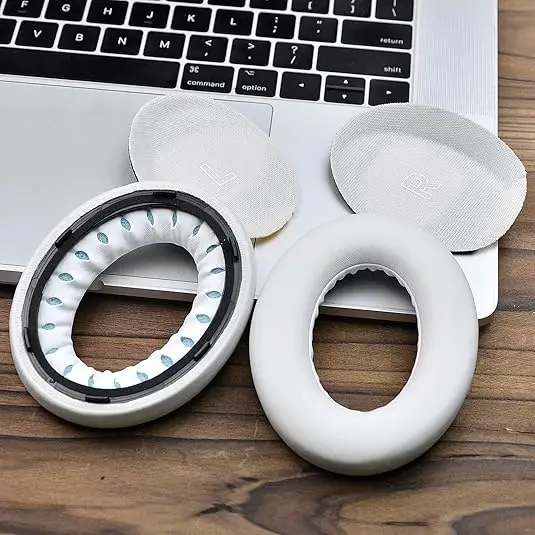 QC Ultra - Almohadillas de repuesto compatibles con auriculares Bose QuietComfort Ultra inalámbricos con cancelación de ruido, ruido de alta densidad