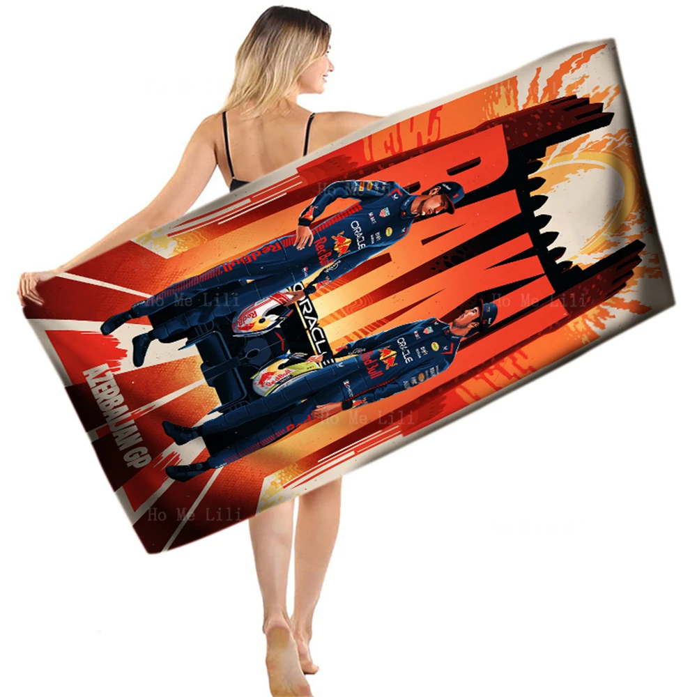 F1 Season Poster Carlos Racing Car Kings Of The Castle Quick-Drying Towel