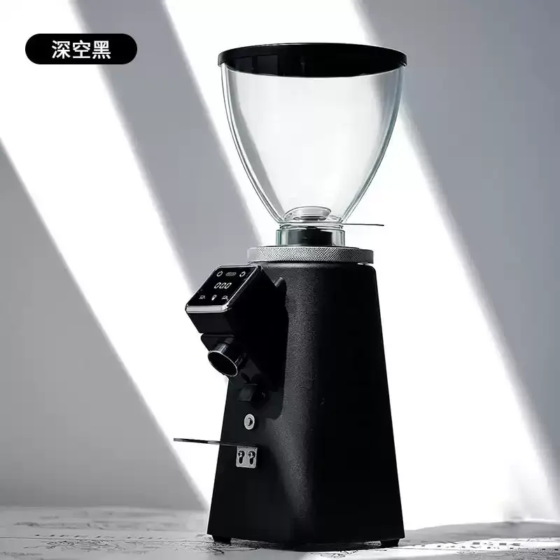 Commercial 64mm Burr Grinder Plasma anti-static Design 750g Bean Hopper Quick Release Burr 350W 110-240V