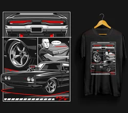 See You Again { Paul Walker's } Cotton Man T Shirt Paul Walker Vin Fast and Furious Racing Race Cars Skyline Brian Oconner 2 Tee