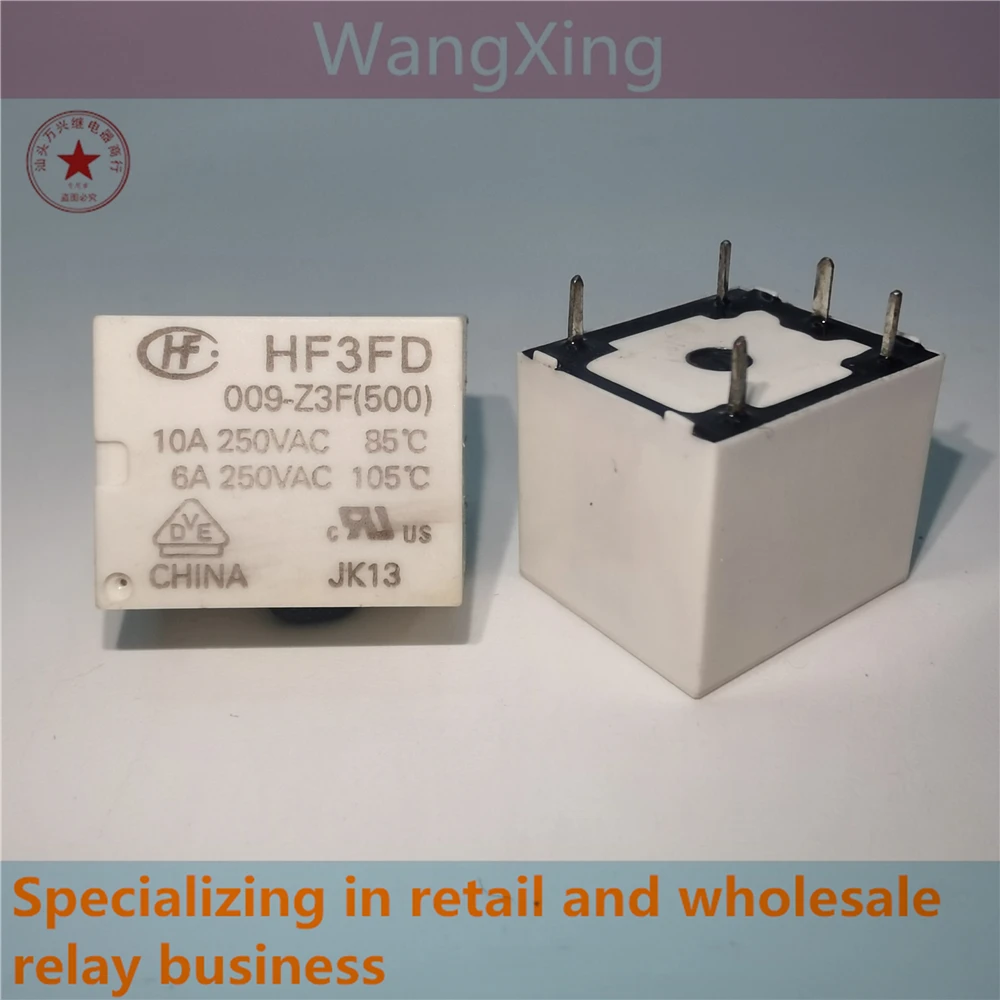 HF3FD 009-Z3F(500) Electromagnetic Power Relay 5 Pins