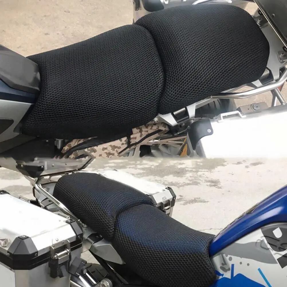 

2Pcs Motorcycle Seat Cover Heat Insulation Protective Sunscreen Cover Motorcycle Cushion Net Covers Sun Shield