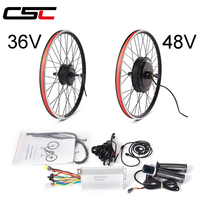 CSC 36V 250W 350W 500W E-bike Conversion Kit 48V 1000W 1500W  hub Motor Bike Wheel for 20 24 26 27.5 28 29 700C electric bicycle