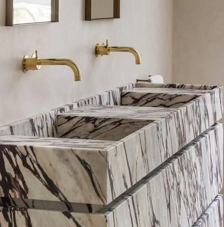 Natural Marble Wash Basin Bathroom Vanities Cabinets Green Marble Bathroom Sink Bathroom Vanity With Sink Customizable