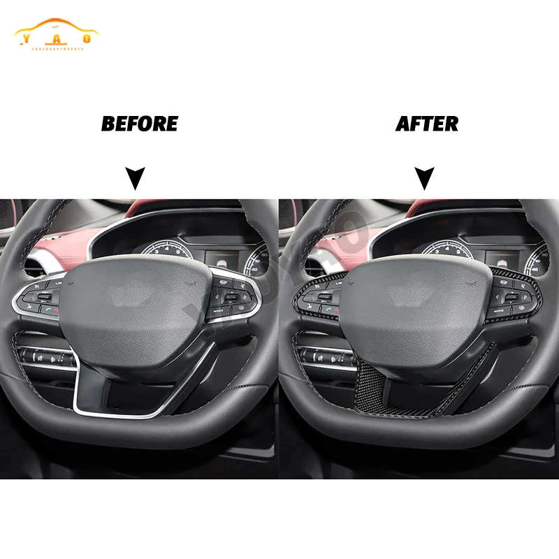 ألياف الكربون ملصق عجلة القيادة لوحة يغطي مائي ل Proton X50 جيلي كولاري اكسسوارات الديكور الداخلي للسيارة