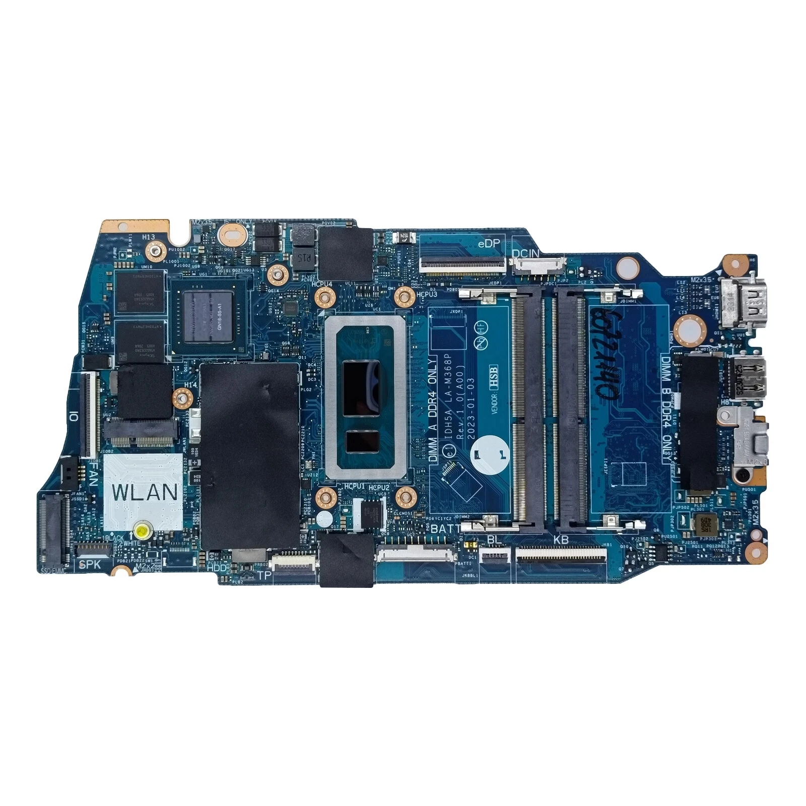 

07K5WF 08TFY3 For Vostro 15 3530 Motherboard IDH50 LA-M368P i7-1355U MX550 2GB
