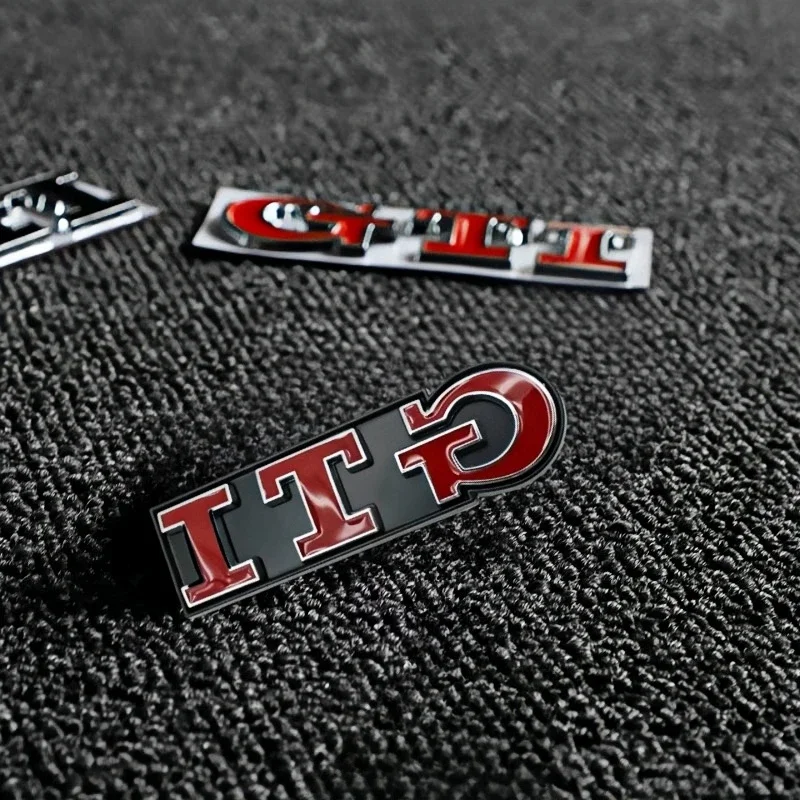 1 قطعة ثلاثية الأبعاد سيارة معدنية جذع شارة ملصقات الجبهة هود شواء شعار للجولف GTI mk2 mk3 mk4 mk5 mk6 mk7 mk8 بولو شارة اكسسوارات #2