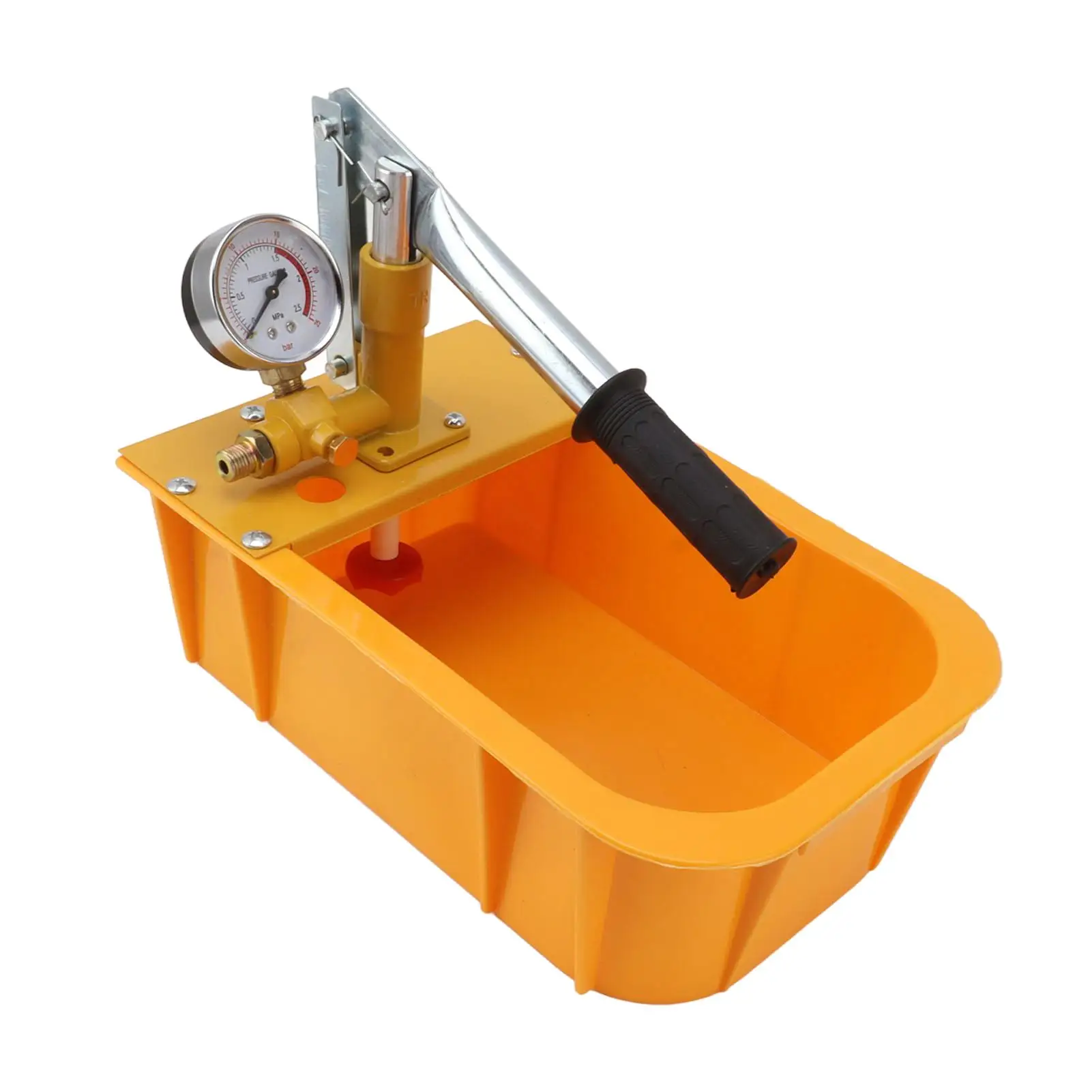 Hydraulic Manual Water Pressure Test Pump with Gauge - Hydrostatic Pump Tester & Pipe Detector