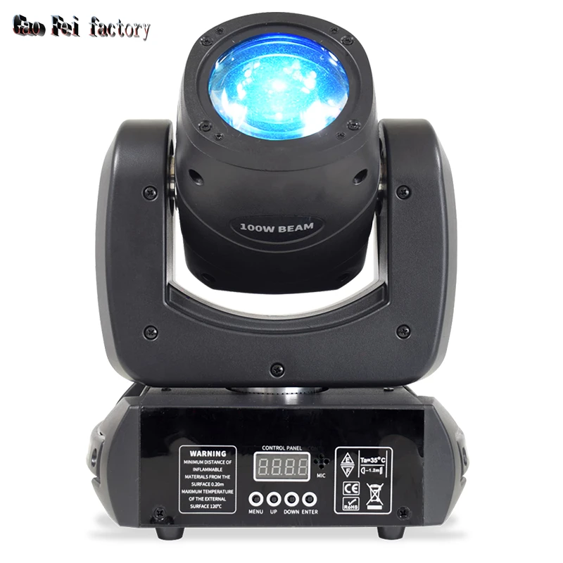 Lyre Beam 100W Mini Projector Moving Head Stage Light DMX Mobile Heads Dj Equipment For Night Club Party