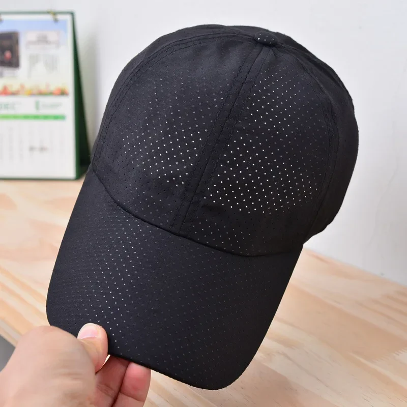 Fast Dry Summer Caps for Women Men Running  Cap Mesh Solid Color Outdoor Fishing Hiking Sport Hats Women Sunhat