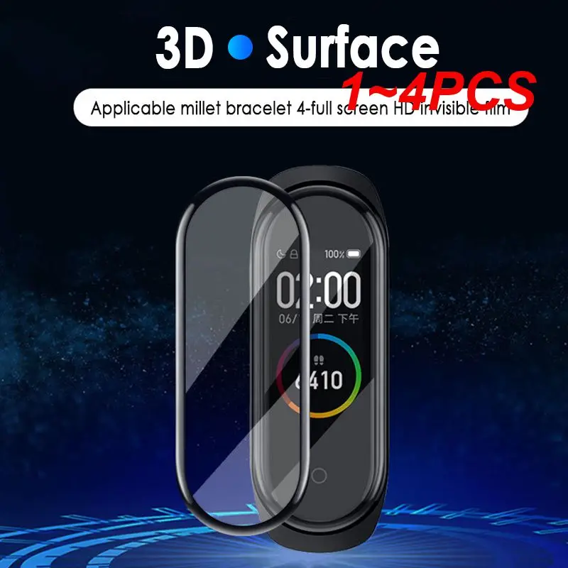 

Пленка из закаленного стекла для Mi Band 8 7 5 6 4, защита для экрана телефона, для Mi band 6 5 4 Miband 7 6 Smart, 1 ~ 4 шт.