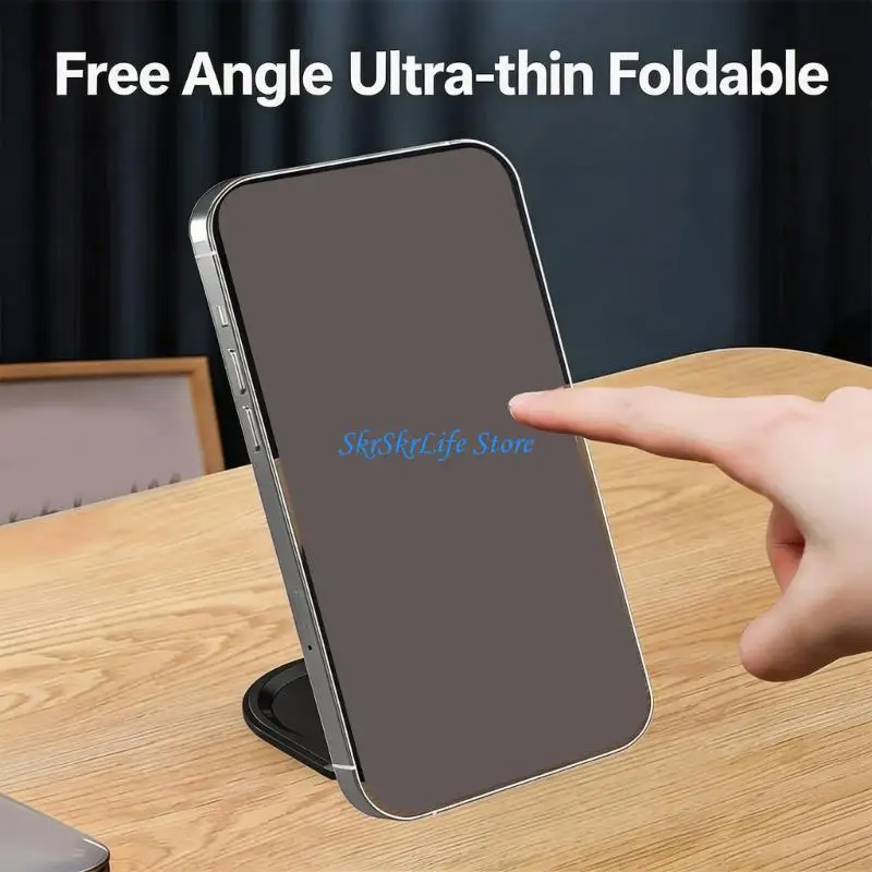 E65E Car Dashboard Mount Stand for Phone 17 16 Foldable Double Side Holder