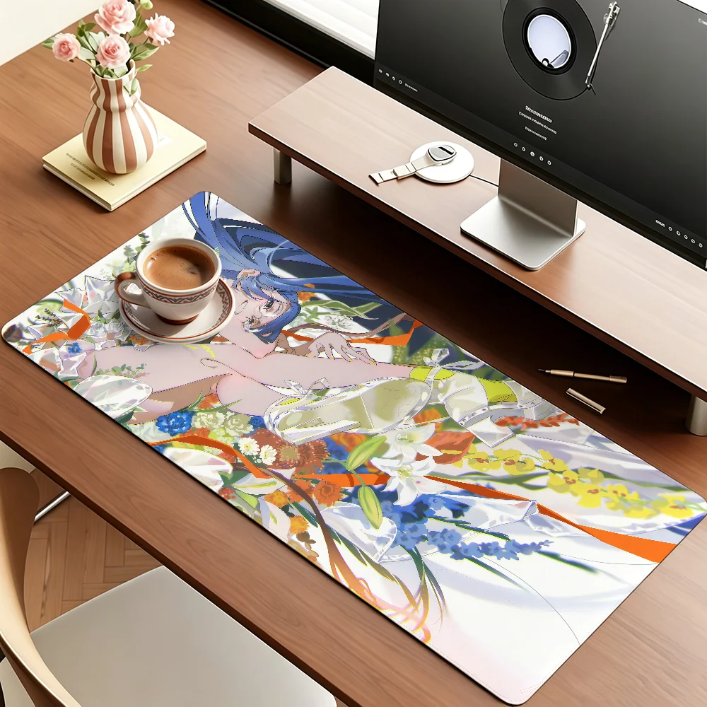 Aesthetic Art Y-yoneyama Mai Mouse Pad Anti Slip Rubber Edge Locked Thickened Laptop Gaming Desk Mat view 6