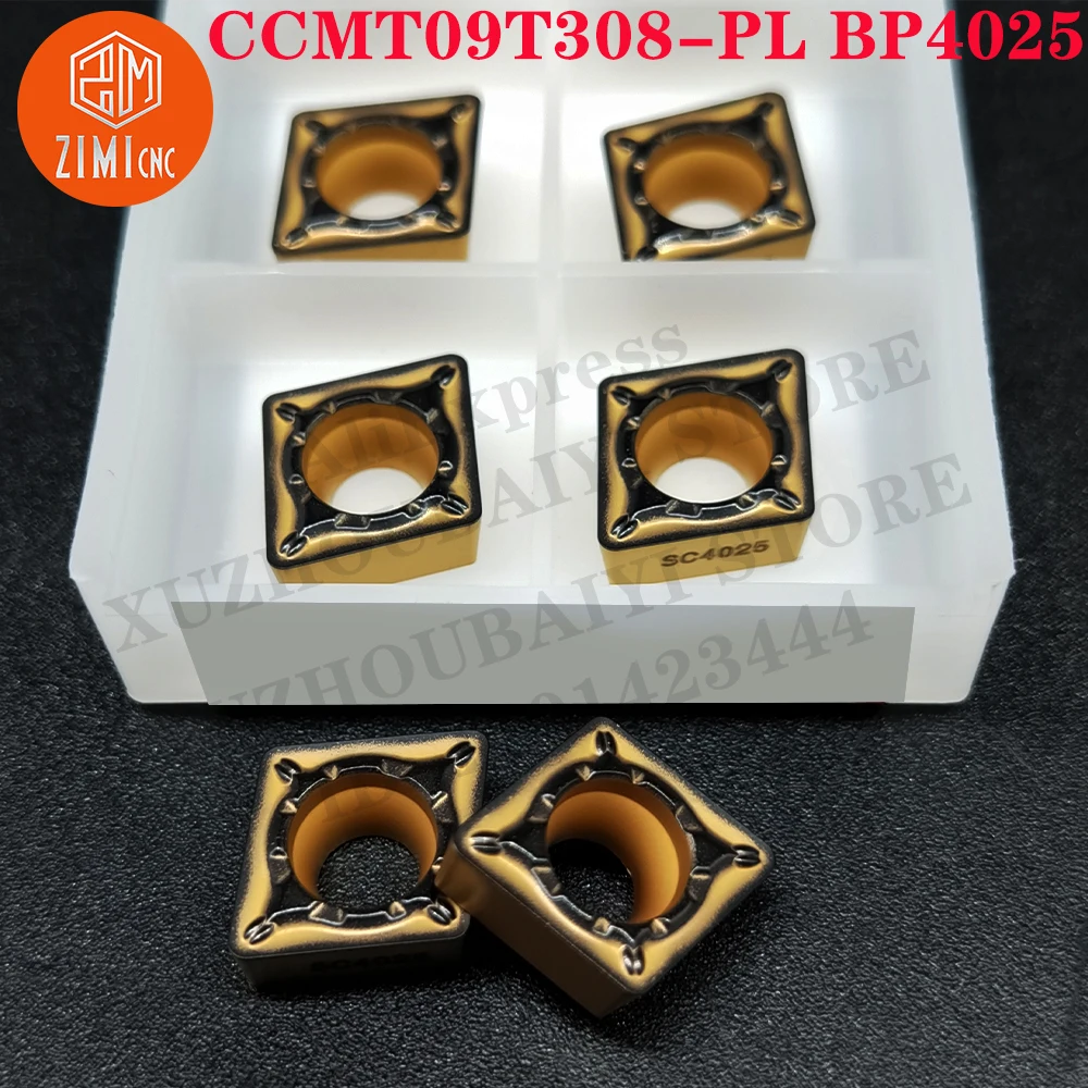 CCMT09T308-PL BP4025 CCMT09T308-PL كربيد خارجي أدوات CNC ميكانيكي قطع الطحن المعدنية القطع الداخلي إدراجات كربيد