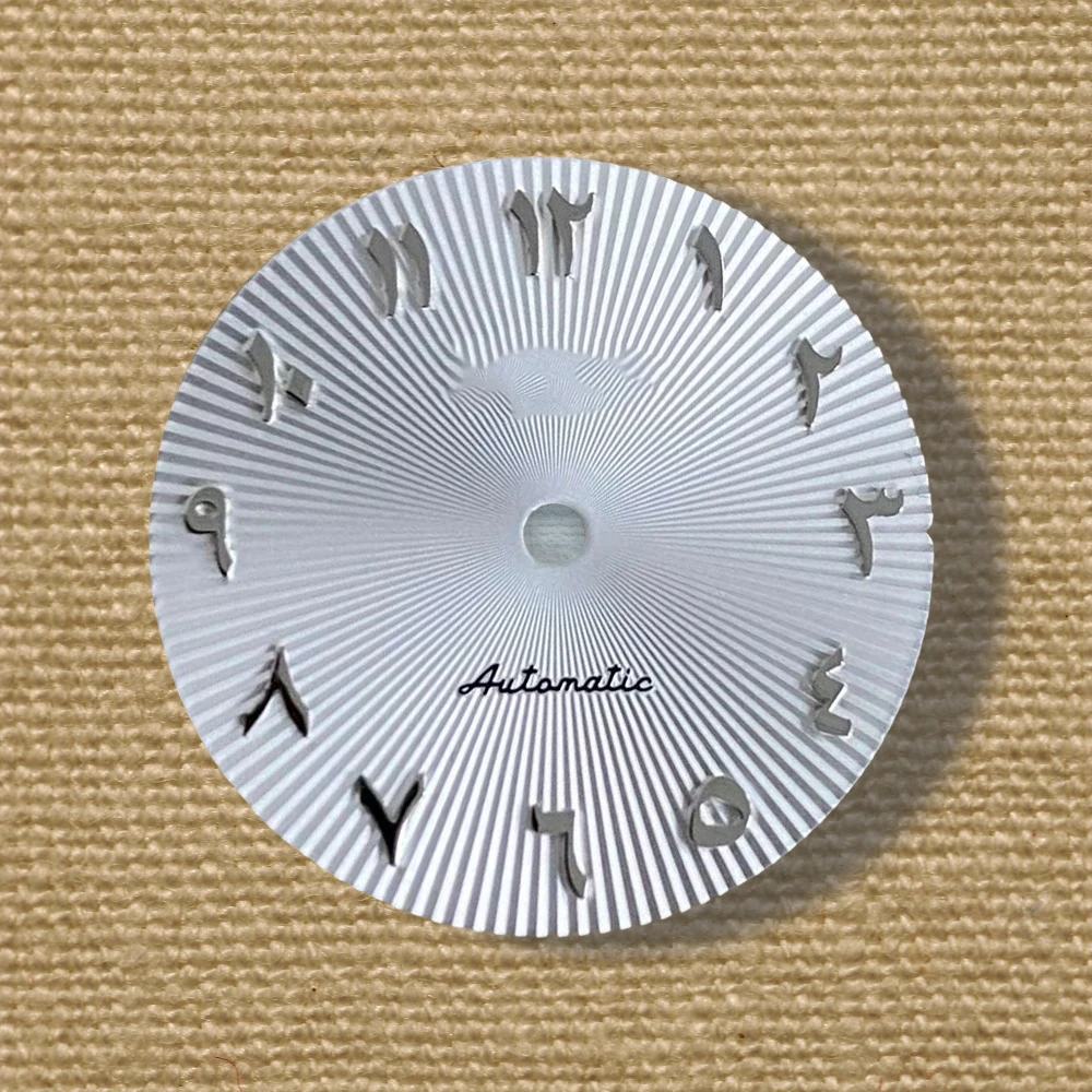 جودة عالية 28.5 مللي متر S شعار عربي NH35 قرص 3/3.8/4.2 تاج الساعة مناسب لحركات NH35/NH36 ملحقات NH35