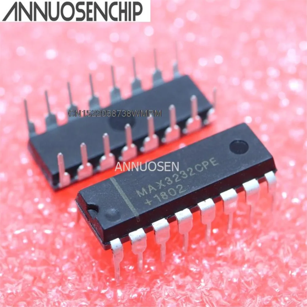 100PCS RS-232 LP MAX3232 DIP-16 MAX3232CPE
