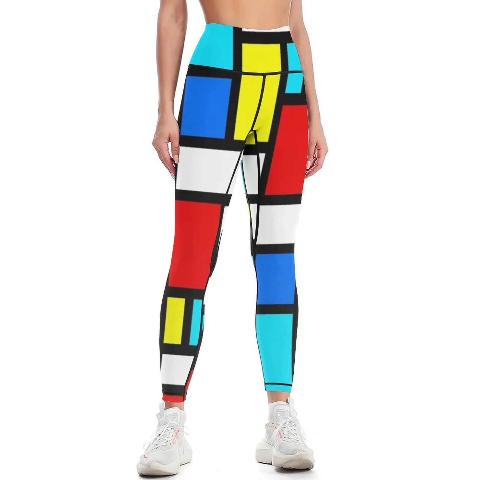 Bauhaus-esque Mid Century Modern 4 Leggings Women's sportswear Sportswear woman gym for girls Women sports Womens Leggings