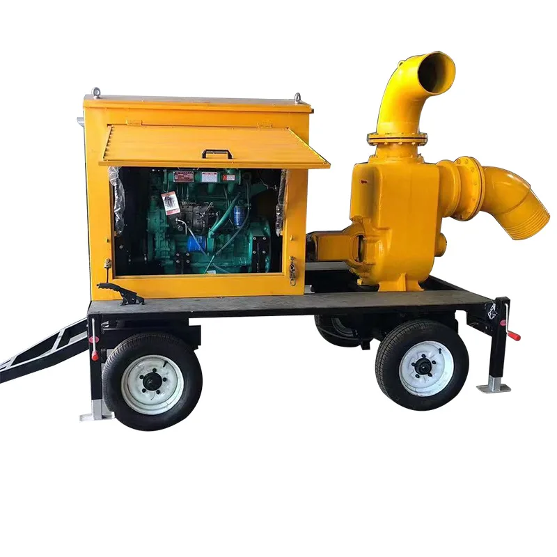 Flood Control Pump Truck Large Flow Self Priming Mud Water Pump For Underground Storage Room Flood Water Pumping