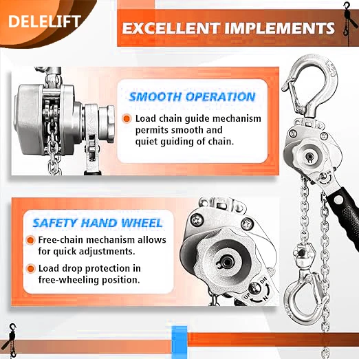 0.25 Ton 3 Meter G80 Chain Lever Block Hoist Lifting Machine Manual Chain Hoist