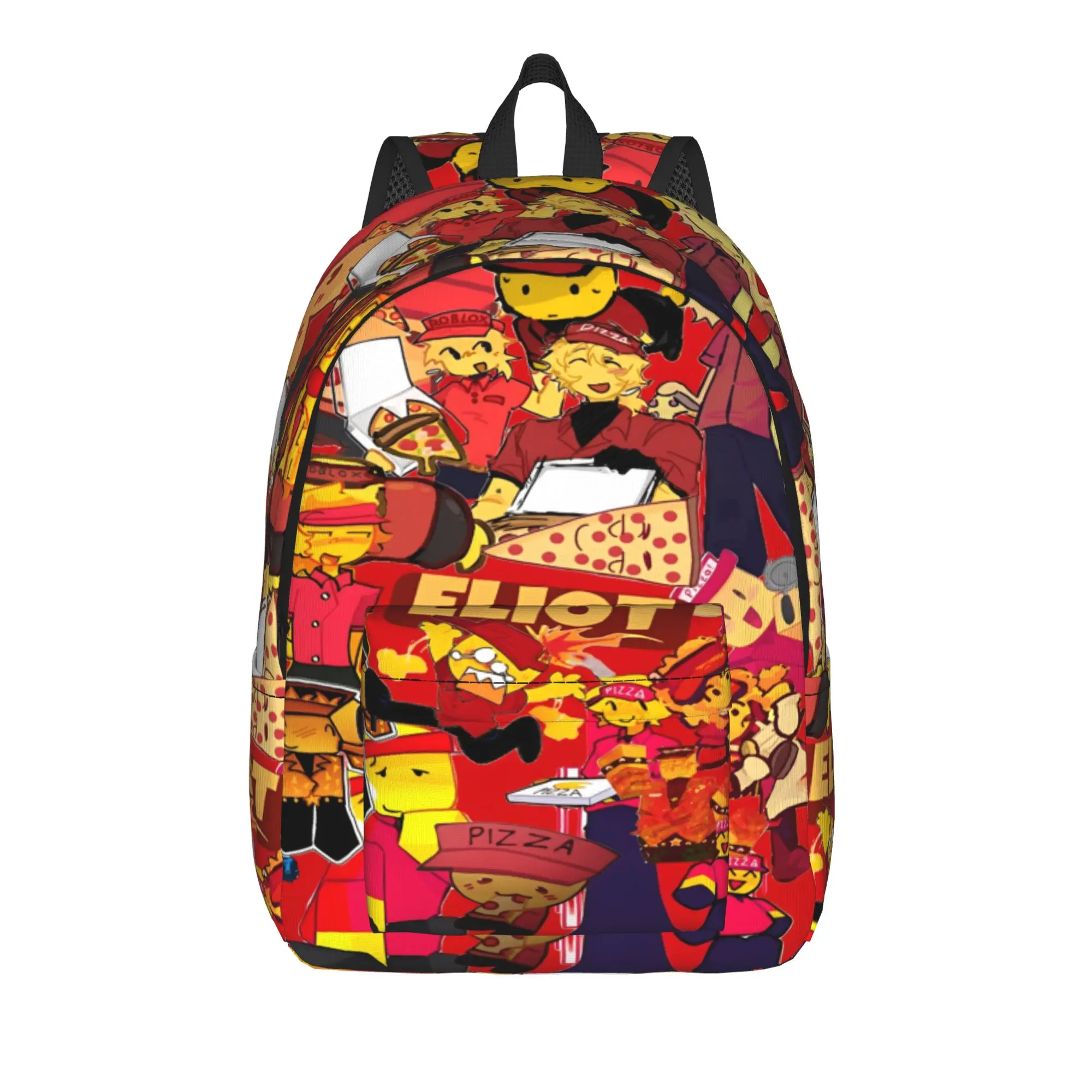 

Pizza Elliot Forsakens Games Backpack for Men Women Teenage Student Business Daypack College Canvas Bags Gift