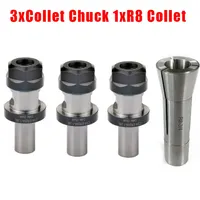 Nut Chuck Kit Carpentry Electrician Carbon Steel Holder Machine Pull Rod R8 TTS For ER20 Collets Replacement