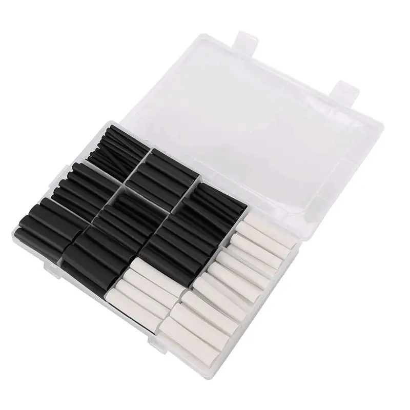 300Pcs 3:1 Heat Shrink Tubing Kit With Glue Dual Wall Tubing 2.4/3.2/4.8/6.4/7.9/9.5/12.7Mm Adhesive Lined Sleeve Wrap-A21R