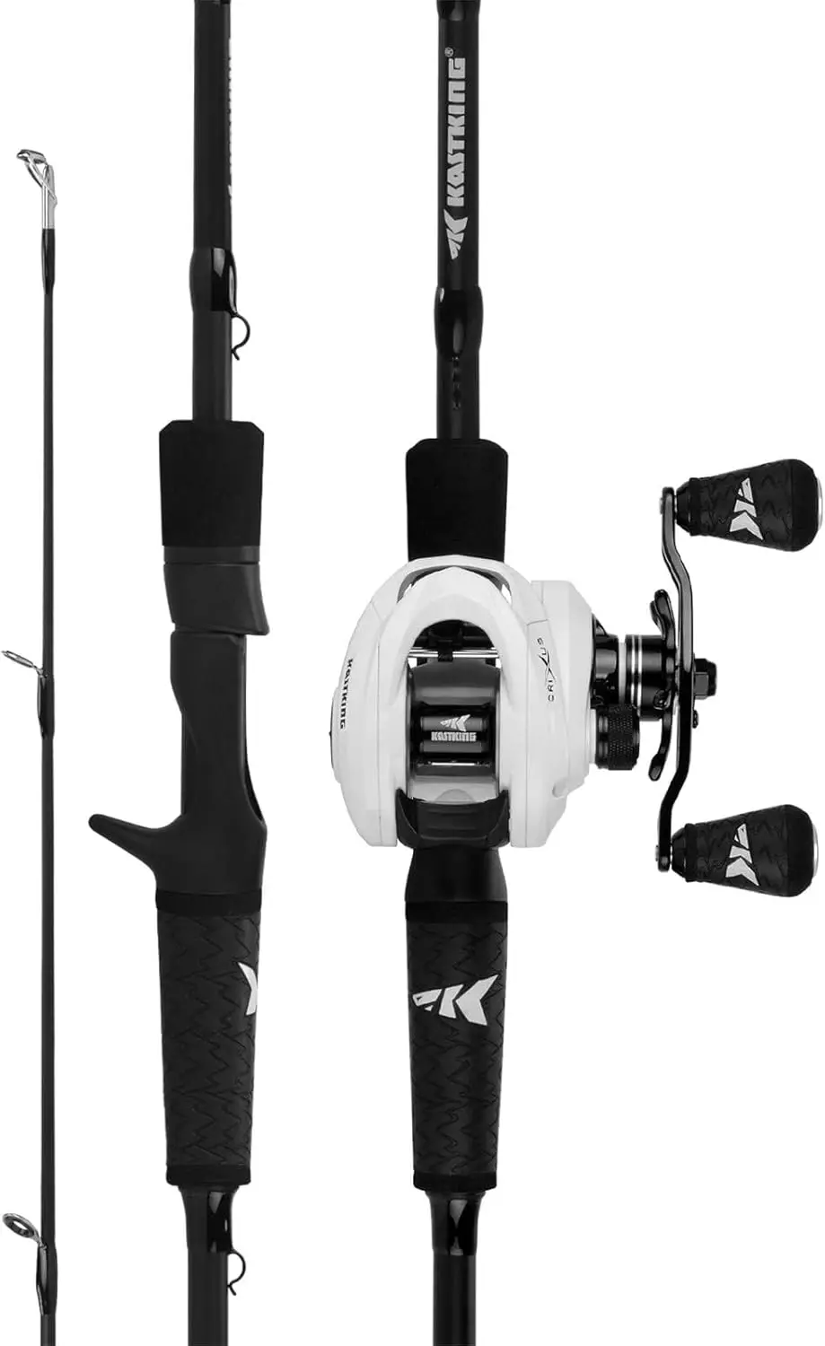 Fishing Rod and Reel Combo, Baitcasting Combo, IM6 Graphite Blank Rods,SuperPolymer HandleB: Cast-6'6