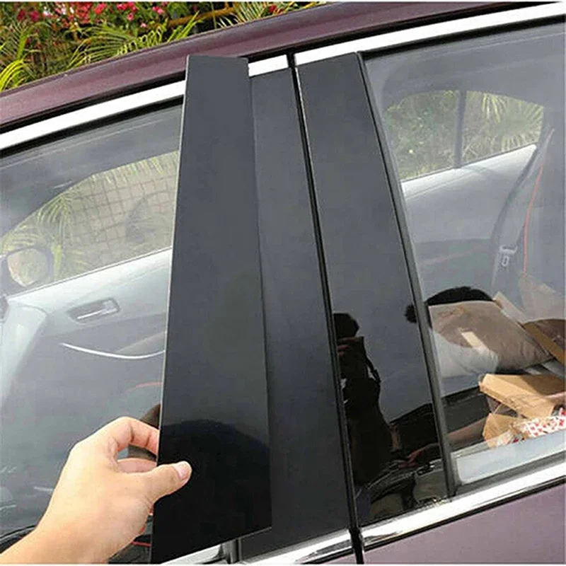 8Pcs/Set for Toyota BZ4X 2022 2023 Door Window Pillar Posts Trim Molding Cover Kit Decorative Accessories Auto Styling