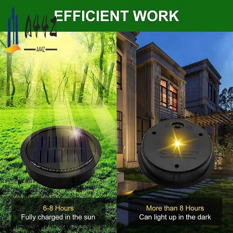 

A44Z-10 Pack Big Solar Light Replacement Top For Outdoor Hanging Lanterns, More Powerful More Energy Efficient