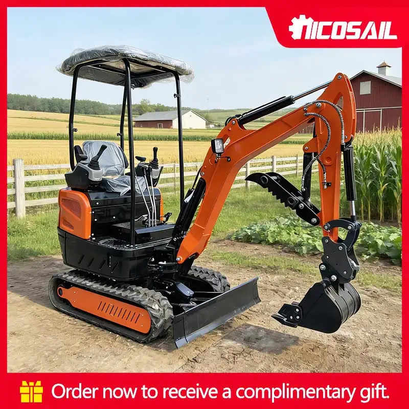 

Urban Infrastructure 1-2ton Mini crawl Excavator – Compact Size for Sidewalk Repair, Curb Replacement & City Park Maintenance