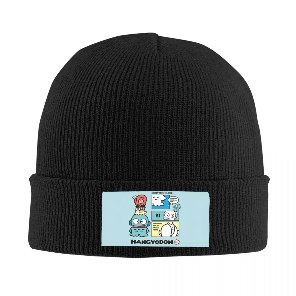 Custom Hangyodon Manga Anime Bonnet Hats Hip Hop Knitting Hat For Men Women Warm Winter Skullies Beanies Caps