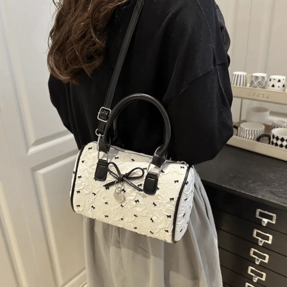 

Высококачественная корейская сумка-подушка с бантом, универсальная маленькая сумка через плечо с бантом, милые женские сумки из искусственной кожи, сумка подмышками