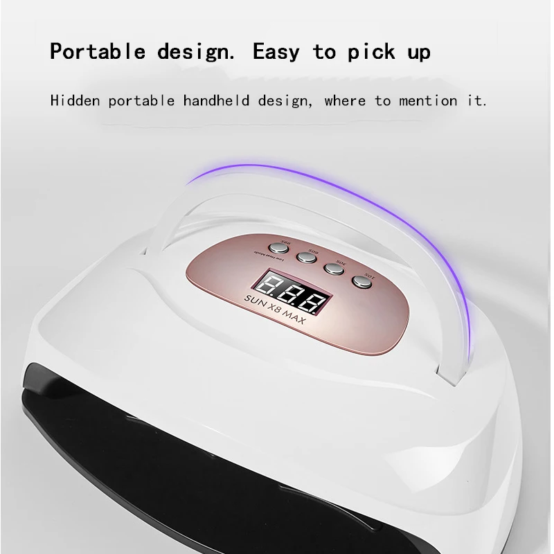 Quick Drying Nail Phototherapy Machine UV LED Double Light Source Nail Baking Lamp 150W Dryer Uv Light for Gel Nails Nail Tools