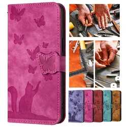 Wallet Bags Flip Cover For Samsung Galaxy A16 5G Etui Cat Leather Case on For Samsung A16 A14 A15 A24 A35 A34 A54 A55 A05 A25 5G