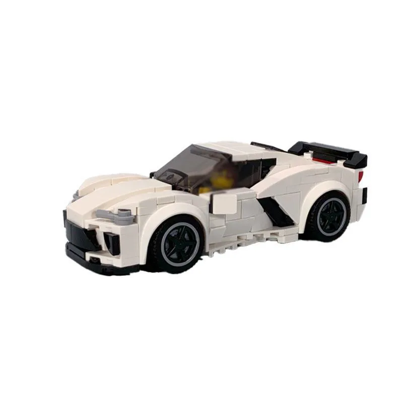 MOC  Corvette C8 Speed Champions Cars Techniced Building Blocks Bricks Set Kids Toys Gifts For Boys & Girls