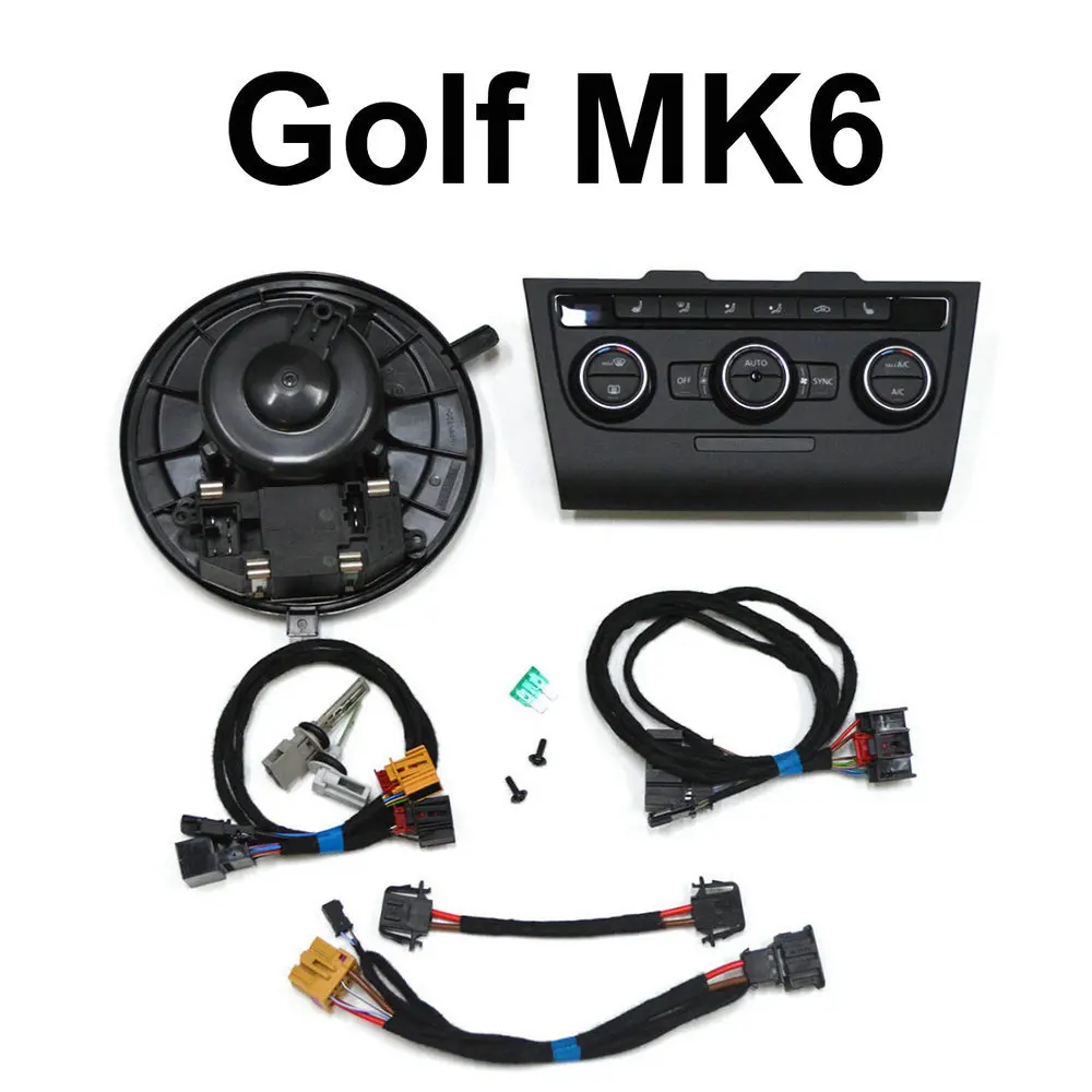 Ręczny klimatyzator upgrade LCD automatyczny klimatyzator zestaw do VW Golf 6 Golf MK6