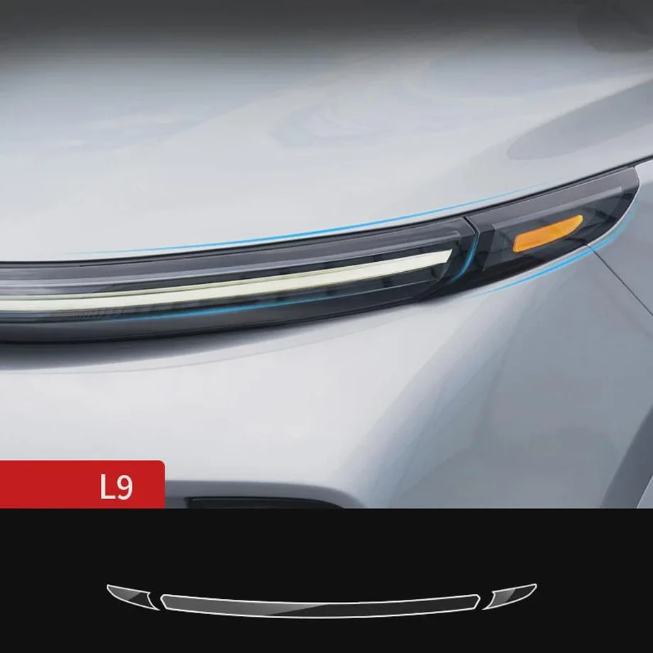 Car Front Headlamp for LiXiang Li Auto L9 TPU Transparent Protective Film Exterior Accessories Parts Lamp Strip Car Sticker