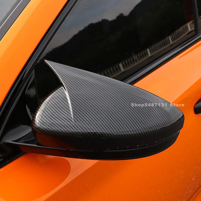 

Car Horn Style Side Mirror Cap Rearview Cow Corner Mirror Retrofit Cover for MG 6 MG6 Pro Accessories 2020 2021 2022 2023