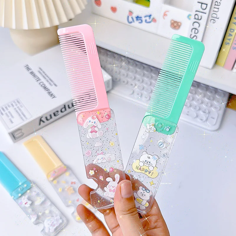 3D Printing Gravity Knife Cub Small Radish Comb Folding Shrink Comb Pet Comb Mini Model Pendant Push Card Decompression Toy