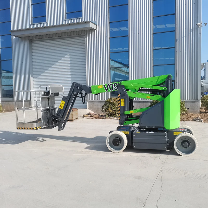 Efficiency 14m Articulating Boom Lift Self Propelled Diesel Aerial Work Platform For Construction Site Management